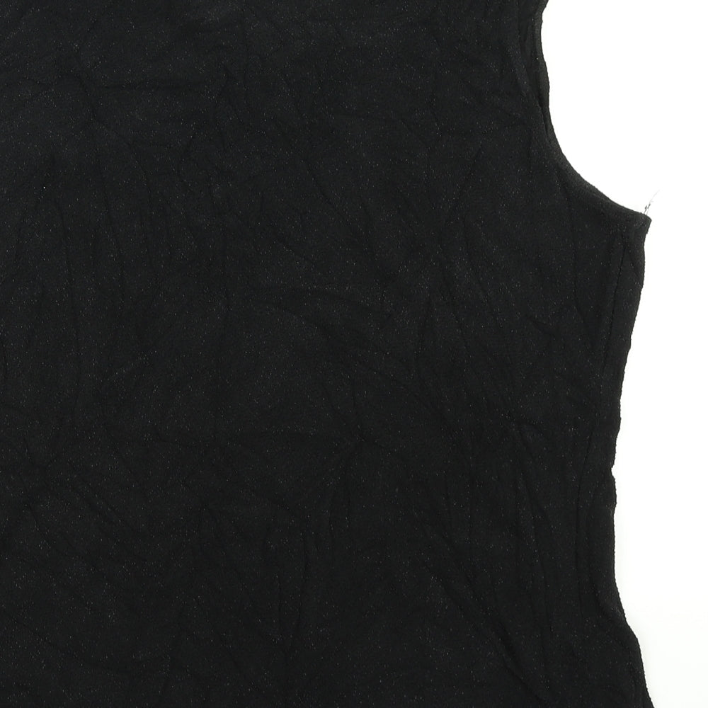 Fodby Womens Black Basic Tank Size 14