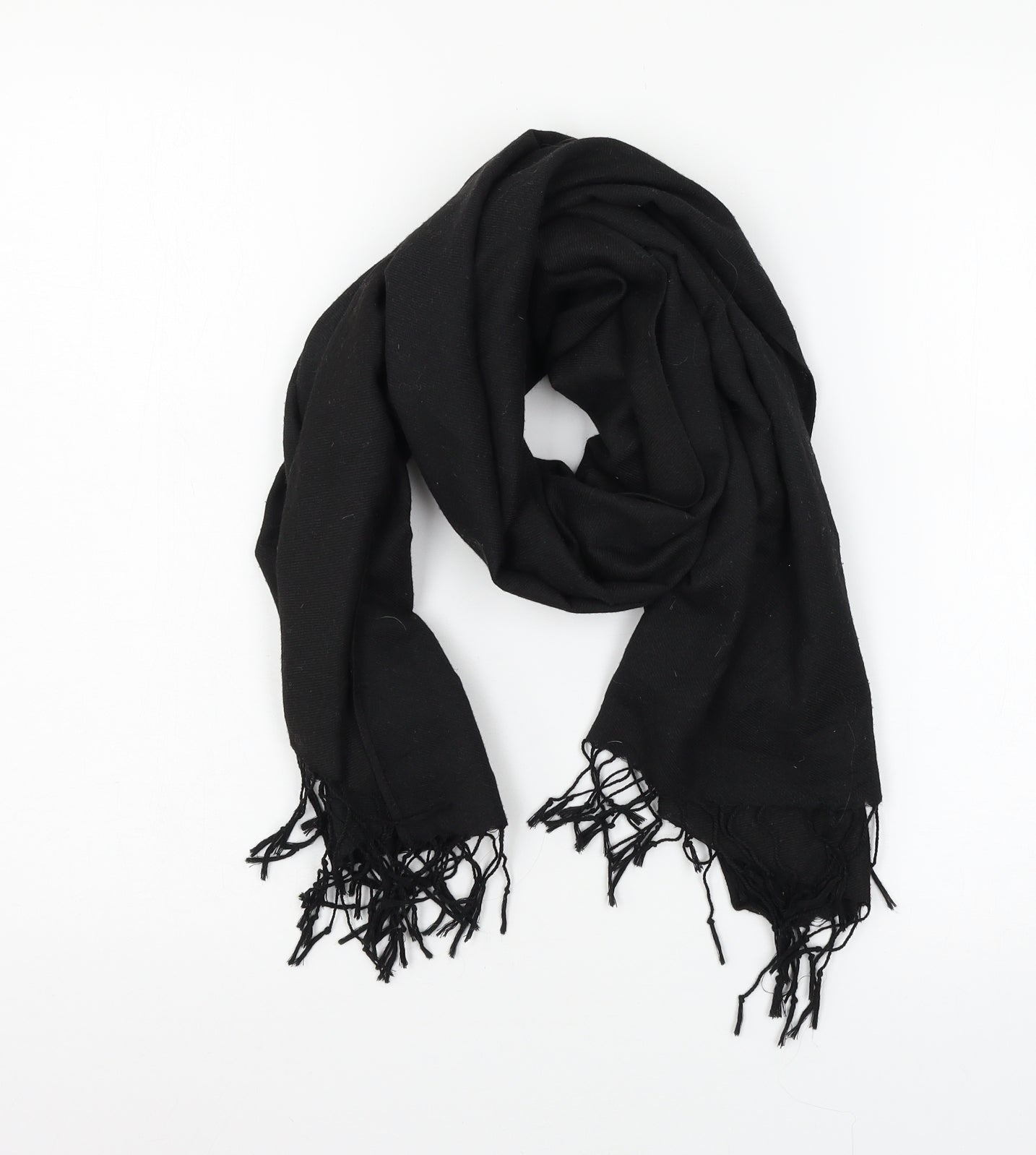 Preworn Womens Black Scarf