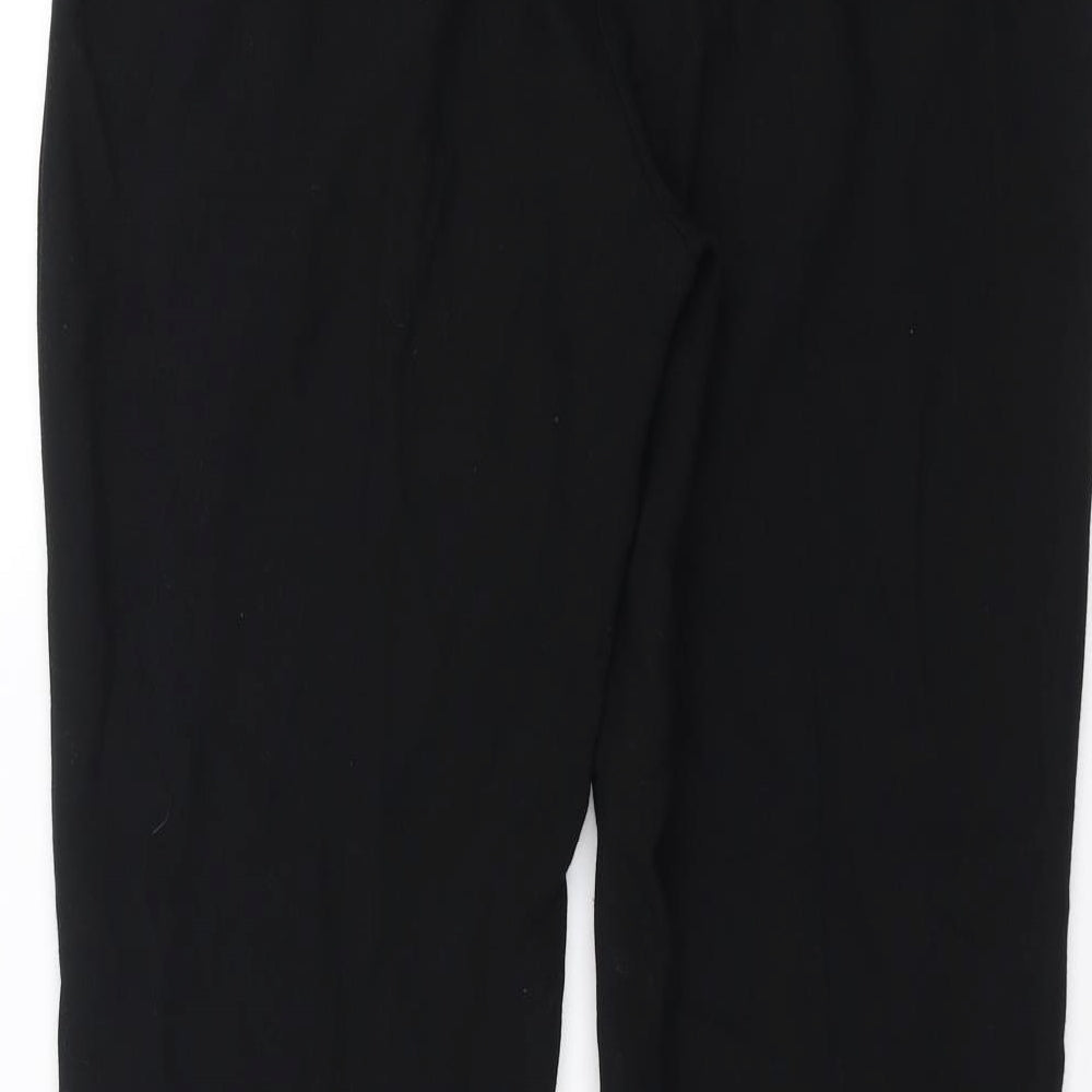 EM designs Womens Black Trousers Size 12 L31 in