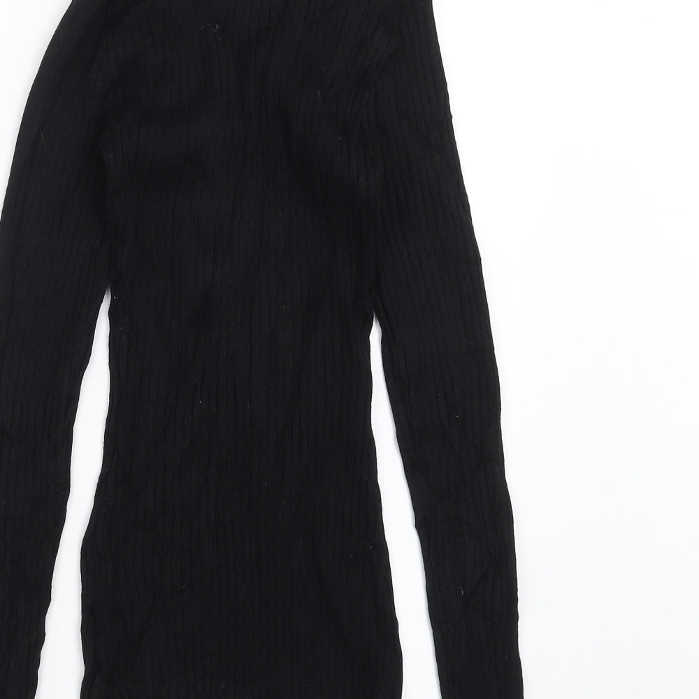 LU NYC Womens Black Pullover Jumper Size S - stretch fabric