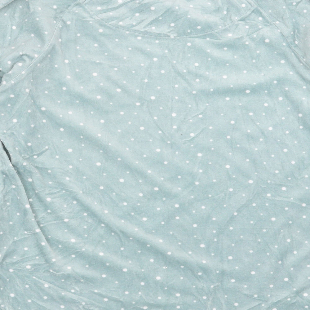 Primark Womens Green Polka Dot Top Pyjama Top Size 10 - Do not disturb