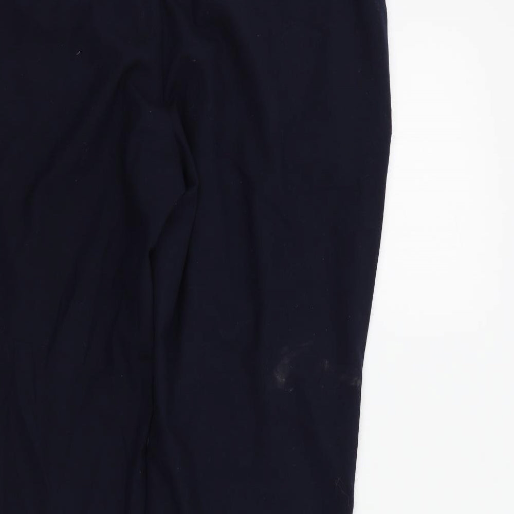 Marks & Spencer Womens Blue Trousers Size 16 L25 in
