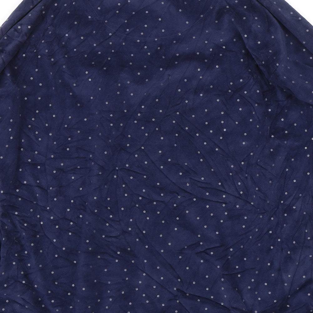 TU Womens Blue Polka Dot Top Pyjama Top Size 12