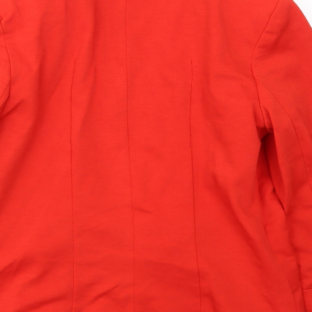 LONDON Womens Red Jacket Blazer Size 8