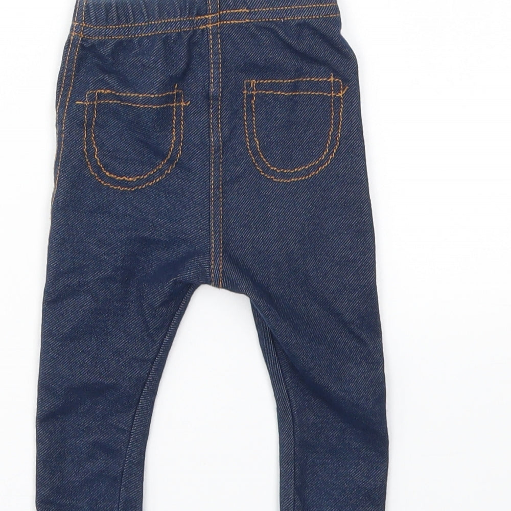M Girls Blue Capri Jeans Size 3-6 Months