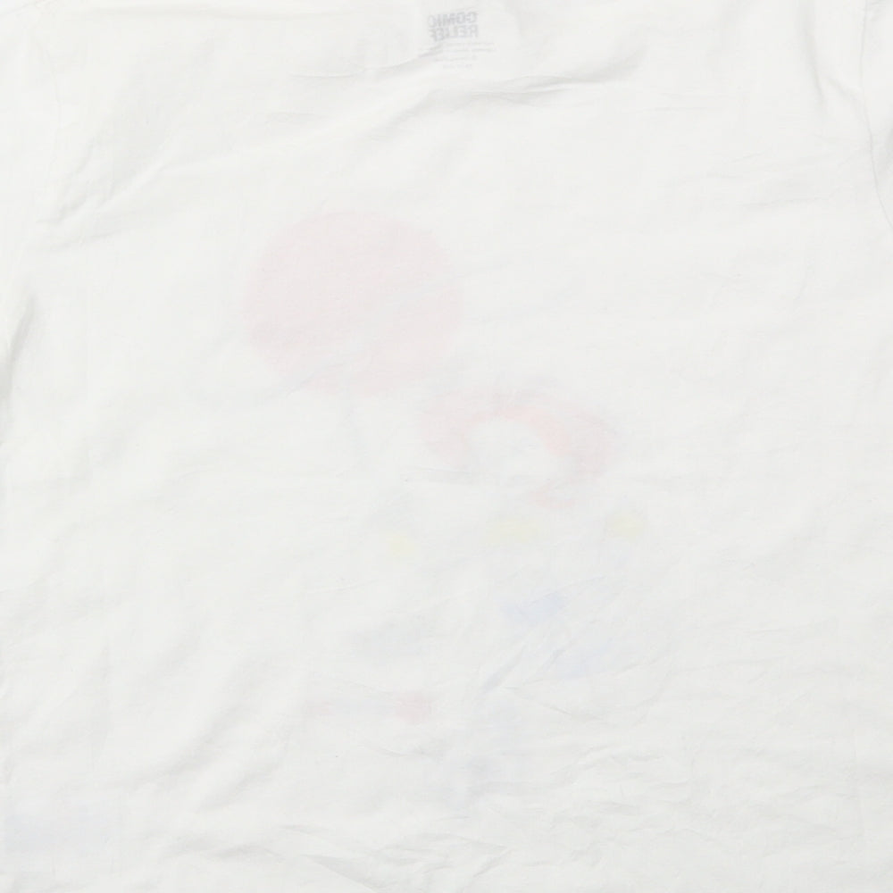 COMI RELIFE Boys White Basic T-Shirt Size 11-12 Years