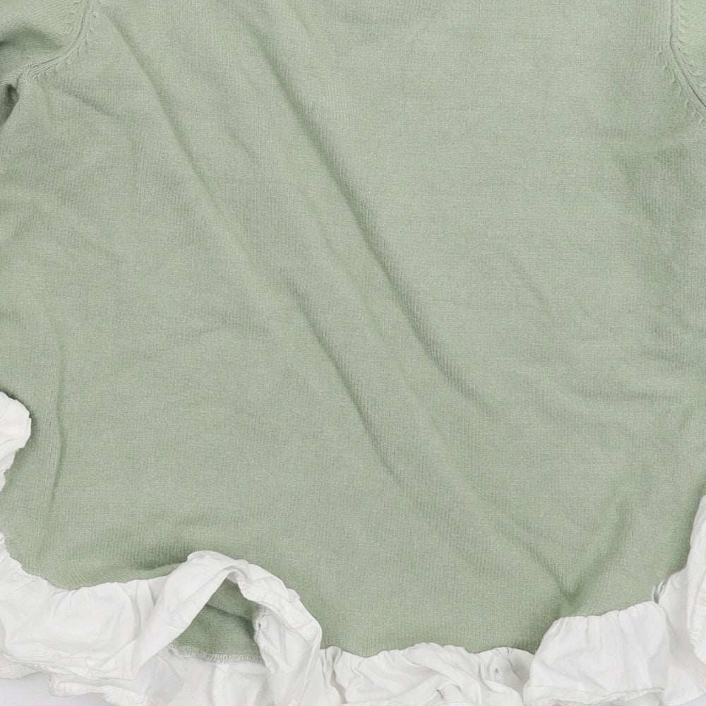 ASOS Womens Green Knit Pullover Jumper Size 10