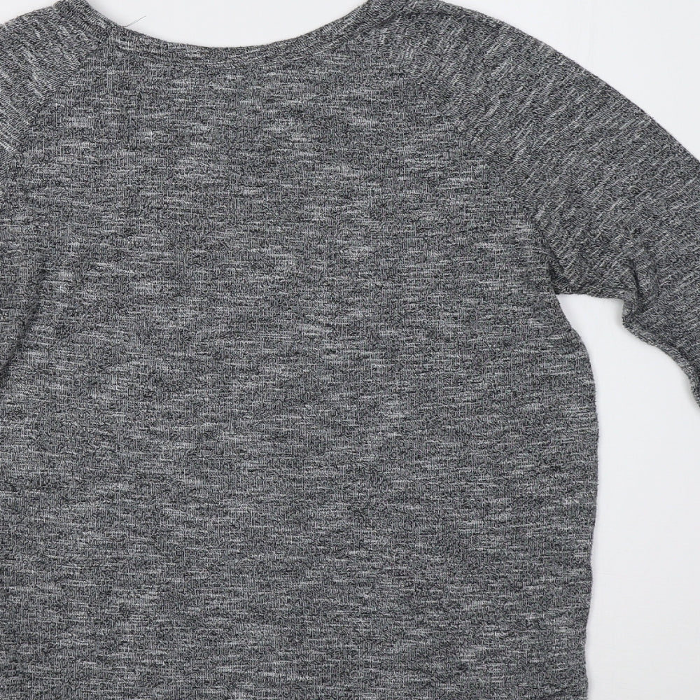 Primark Womens Grey Knit Pullover Sweatshirt Size 6