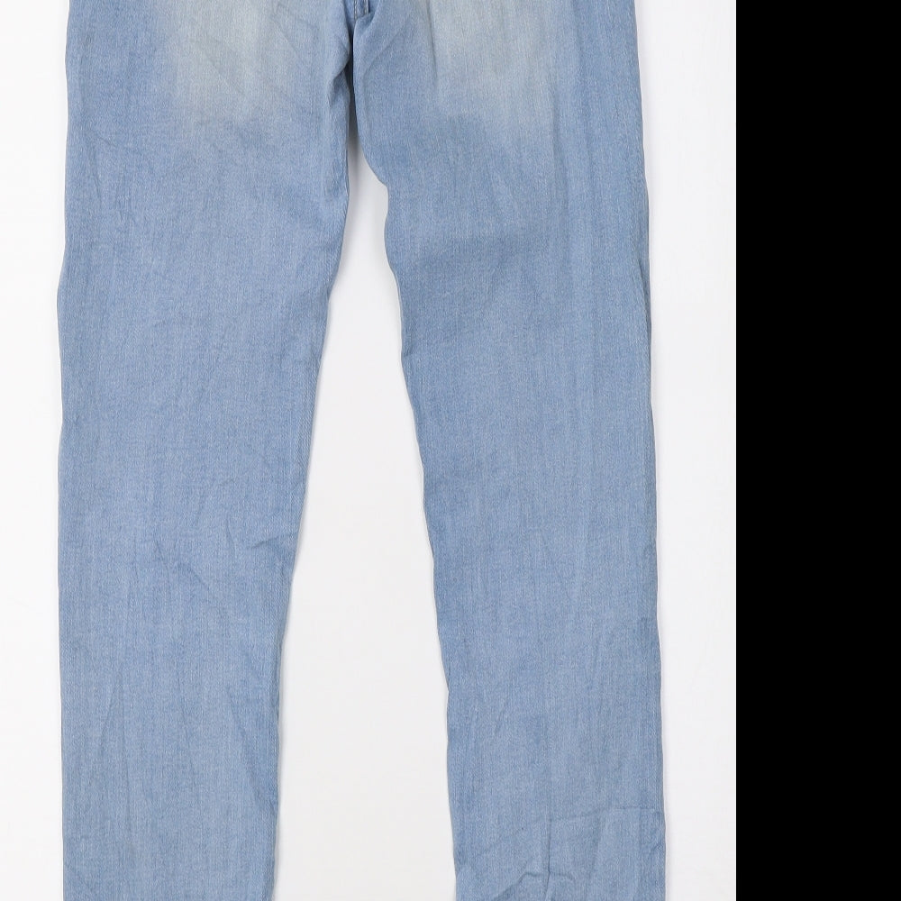 Preworn Womens Blue Denim Skinny Jeans Size 28 L32 in