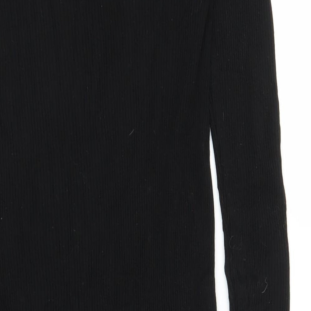 H&M Womens Black A-Line Size S