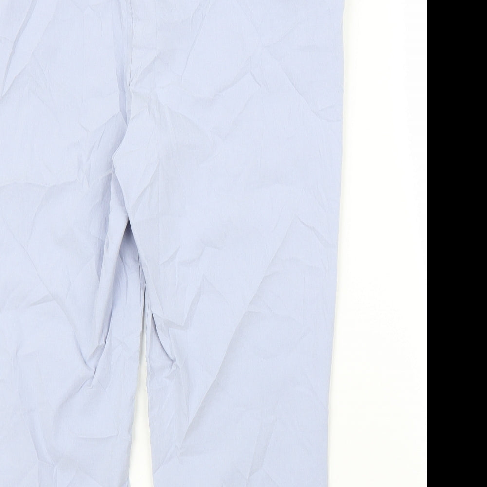 Papaya Womens Blue Capri Trousers Size 16 L20 in