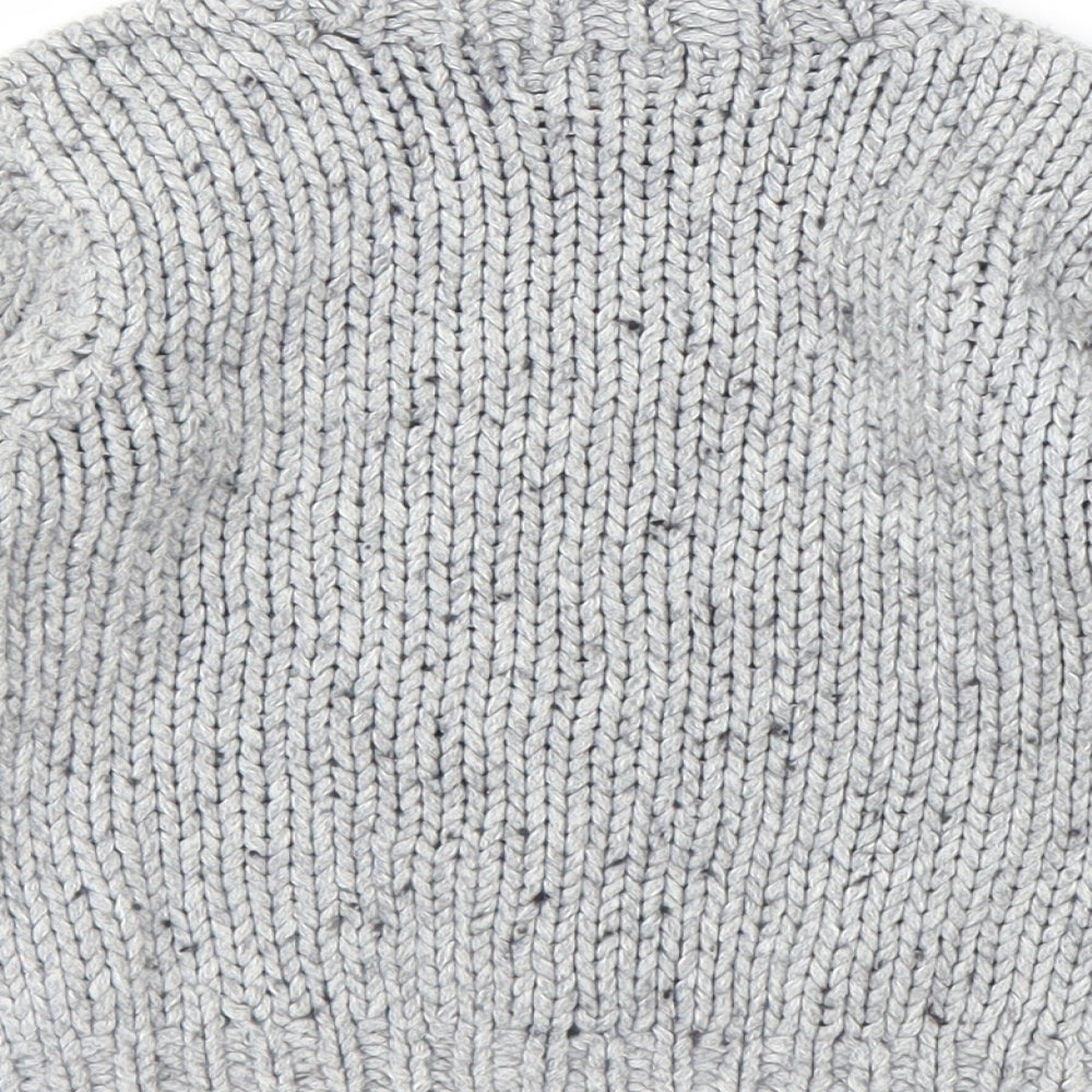 Timberland Girls Grey Fair Isle Pullover Jumper Size 3 Years