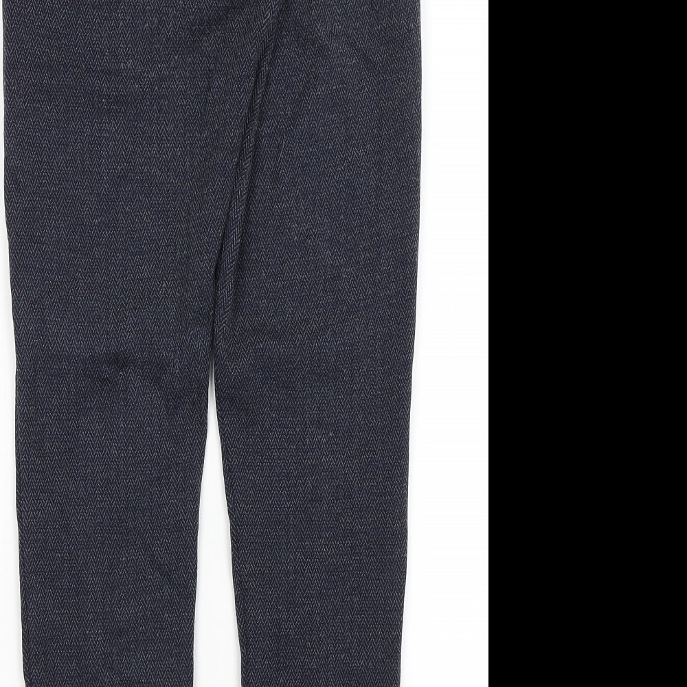 Marks & Spencer Womens Blue Trousers Size 8 L25 in