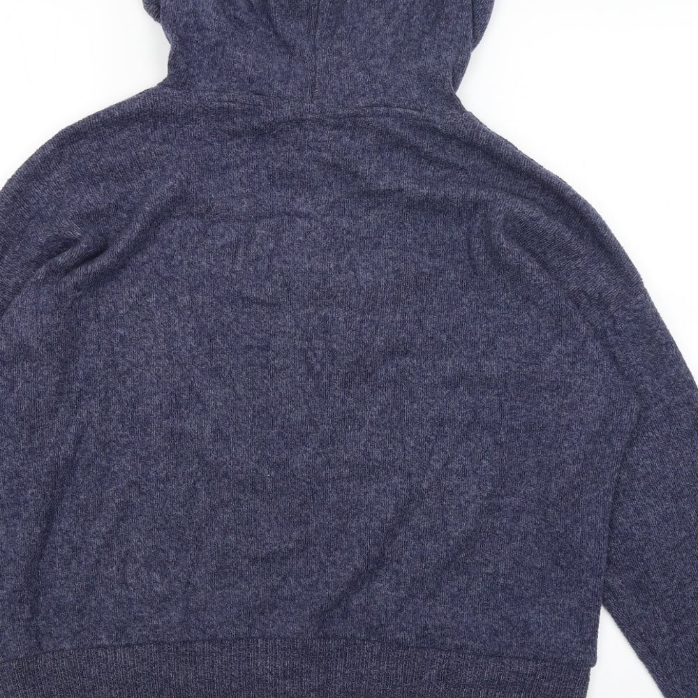 Nutmeg Womens Blue Pullover Hoodie Size 8
