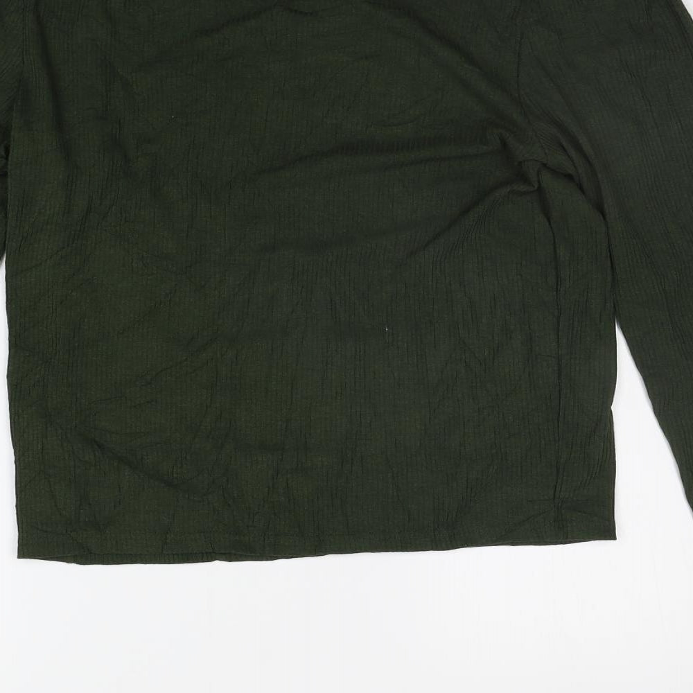 Divided Womens Green Basic T-Shirt Size L