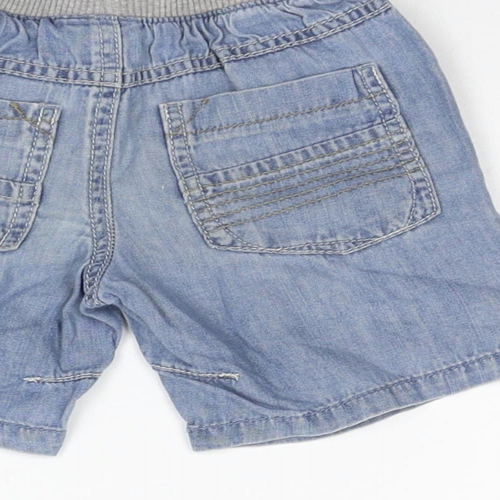NEXT Girls Blue Ikat Cropped Jeans Size 9-12 Months