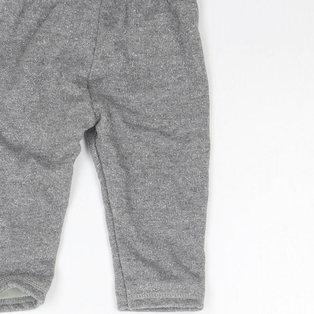 George Girls Grey Jogger Trousers Size 6-9 Months