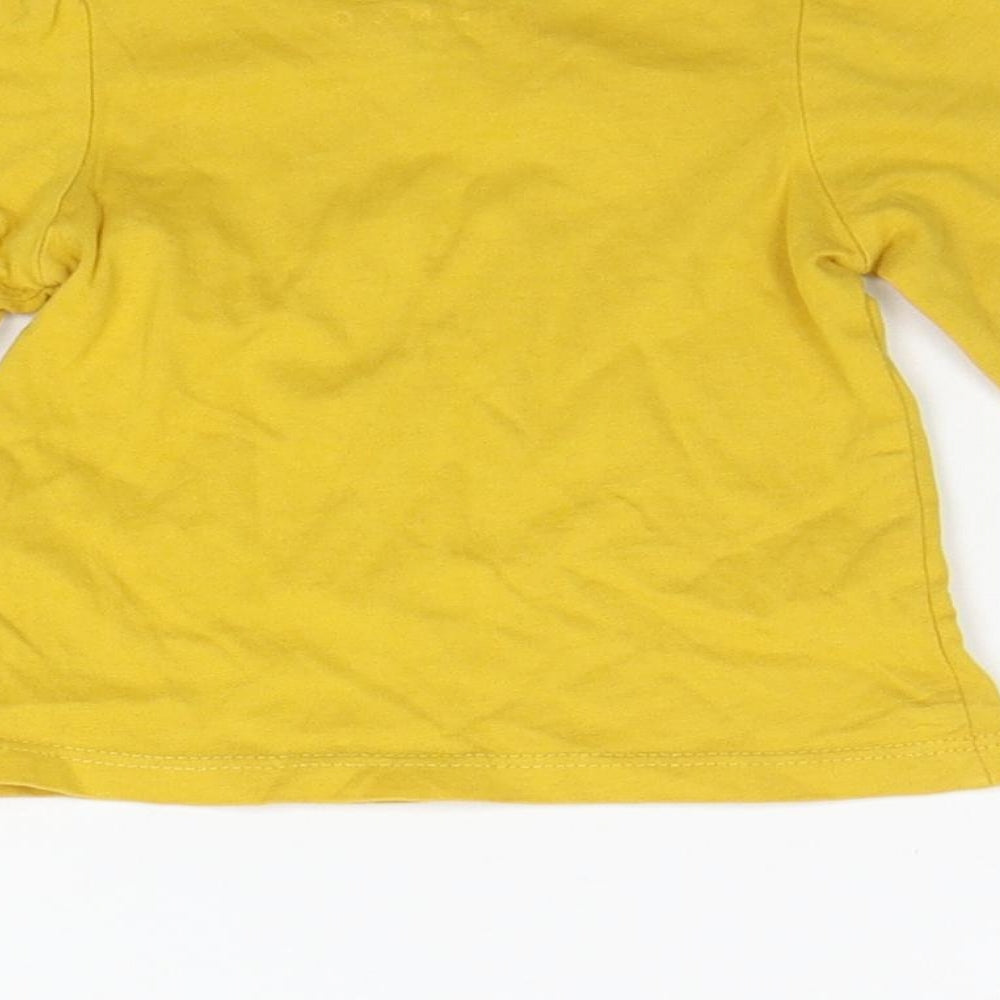 Nutmeg Girls Yellow Basic T-Shirt Size 0-3 Months