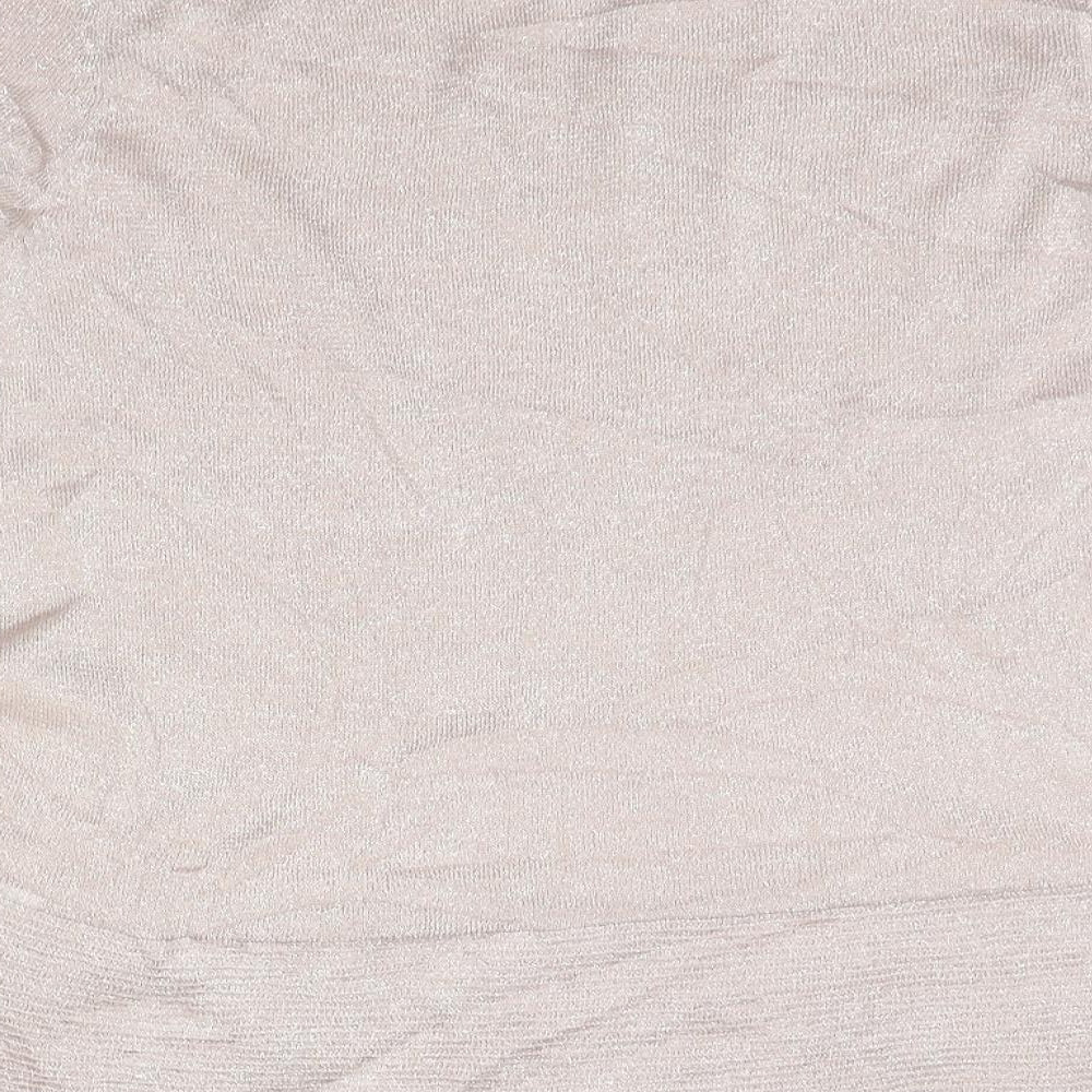 Pebble Bay Womens Beige Basic T-Shirt Size M