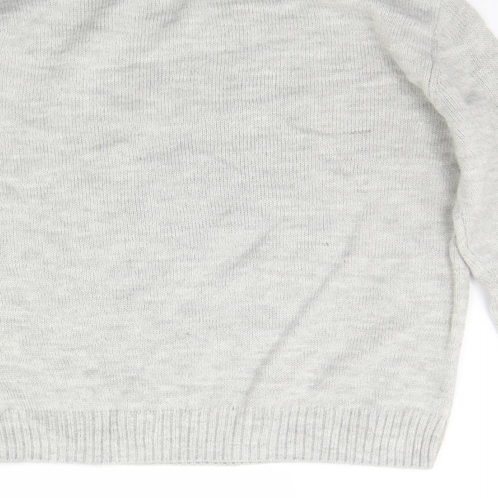 Divided Womens Grey Pullover Jumper Size XS - Penguin