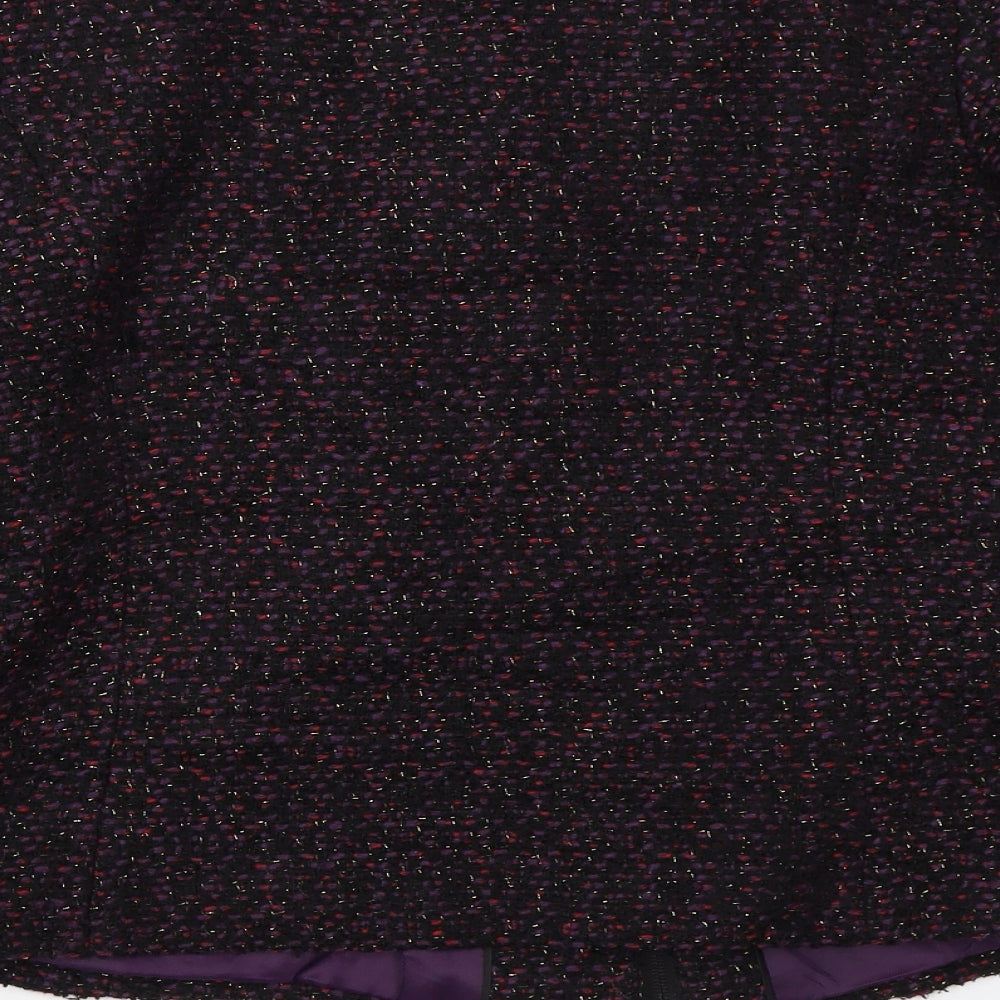 Marks & Spencer Womens Black Overcoat Coat Size 12