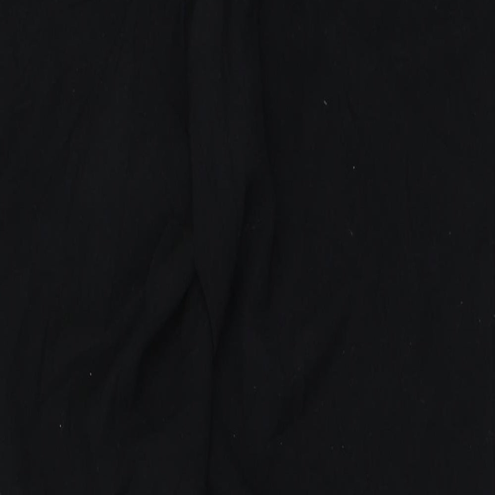 Marks and Spencer Womens Black Trousers Size 14 L28.5 in