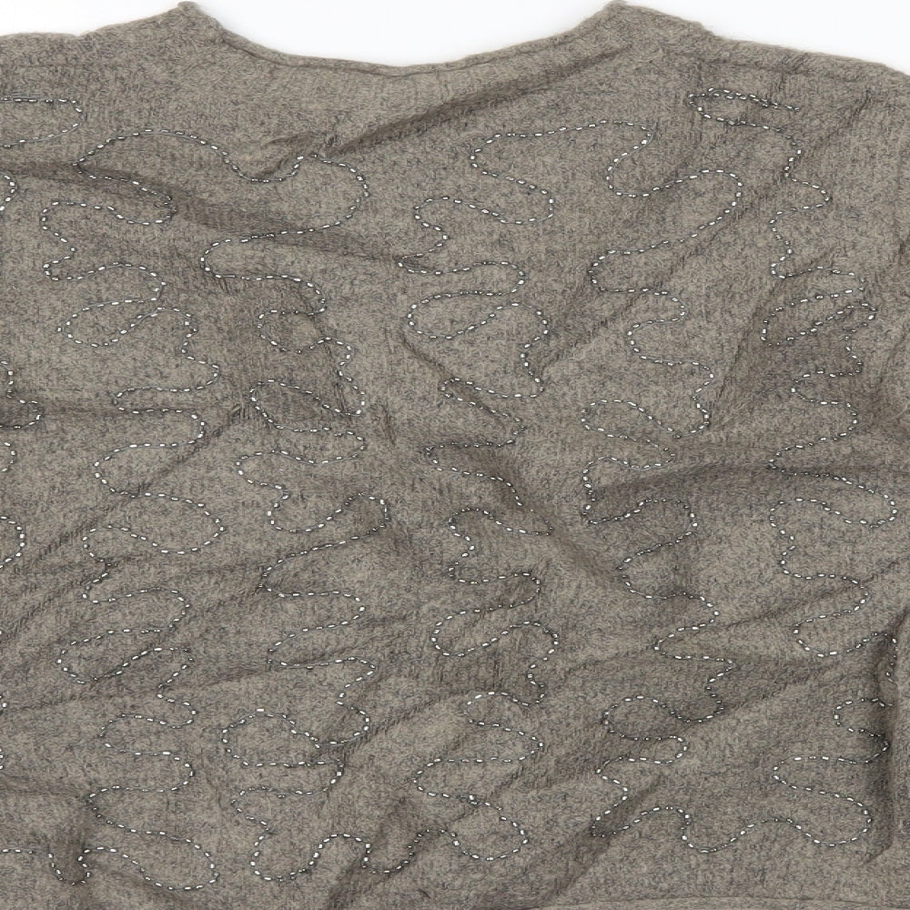 Zara Womens Brown Pullover Jumper Size S
