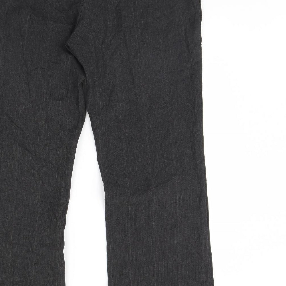 Per Se Womens Grey Trousers Size 16 L31 in