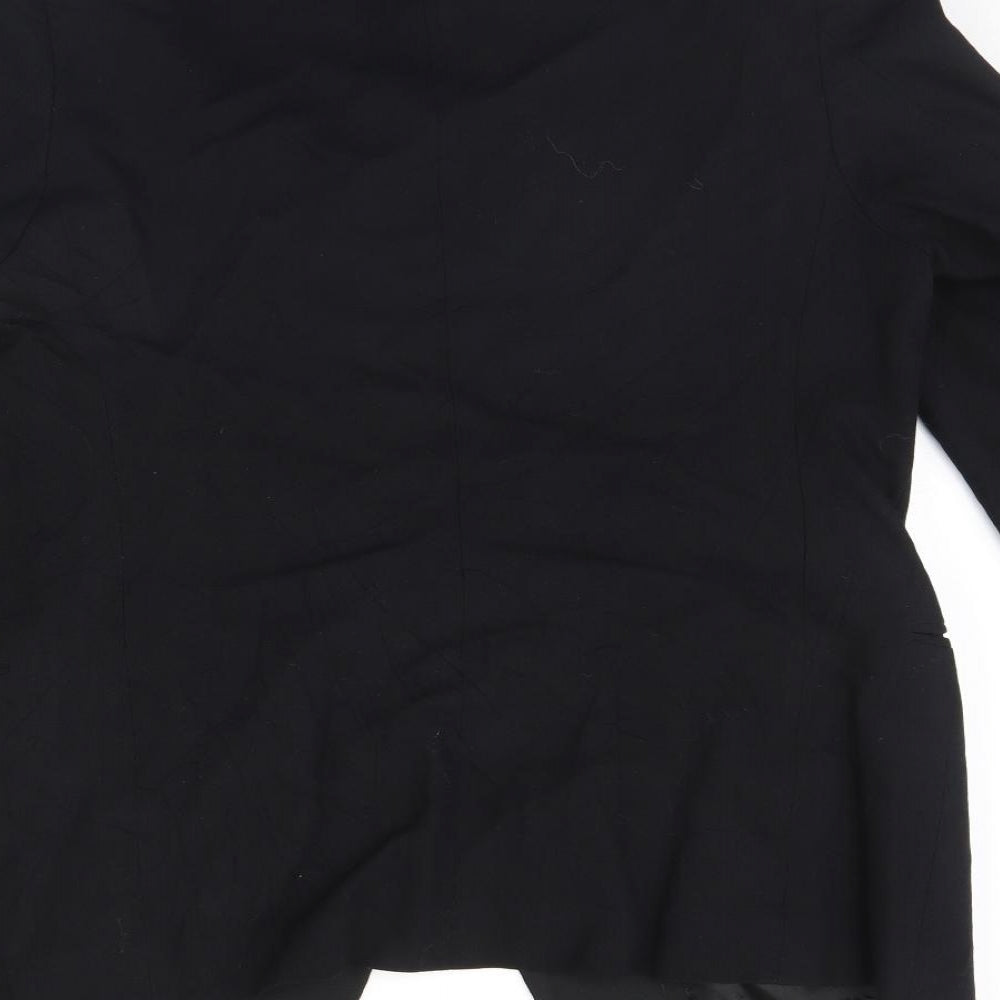 Preworn Mens Black Jacket Blazer Size 40 - Shoulder Pads