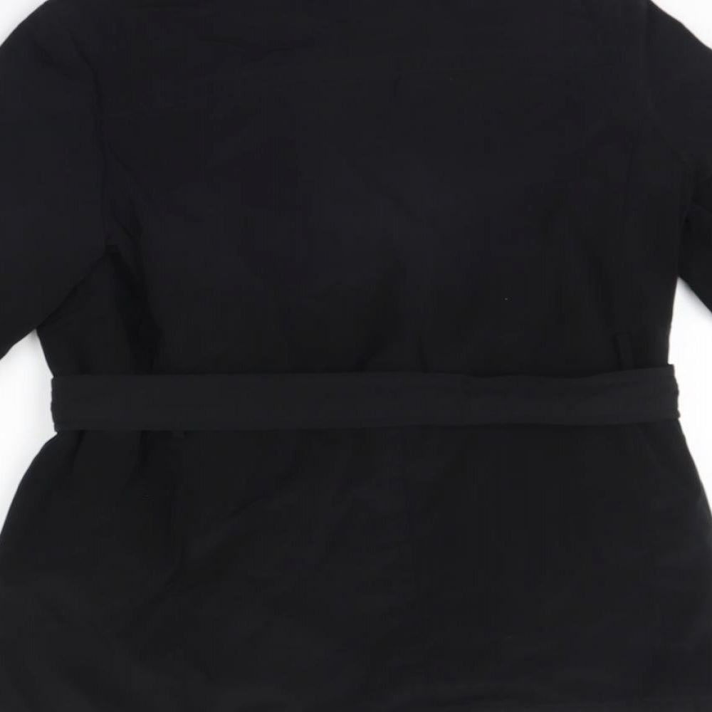 NEXT Womens Black Rain Coat Coat Size 8