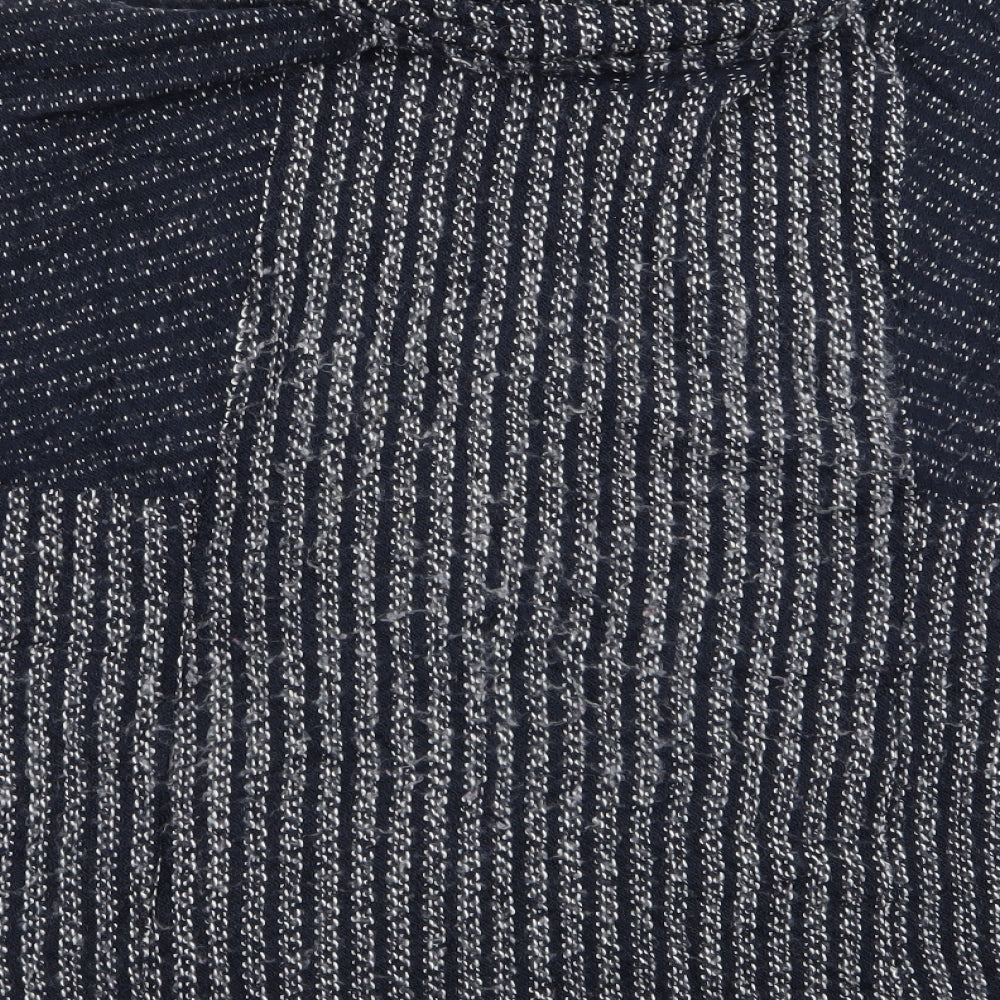 Stock Shop Womens Blue Striped Pullover Jumper Size S - Stock Shop Cowl Sweater