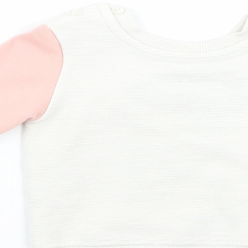 Primark Girls Multicoloured Pullover Casual Size 6-9 Months - Cute Logo