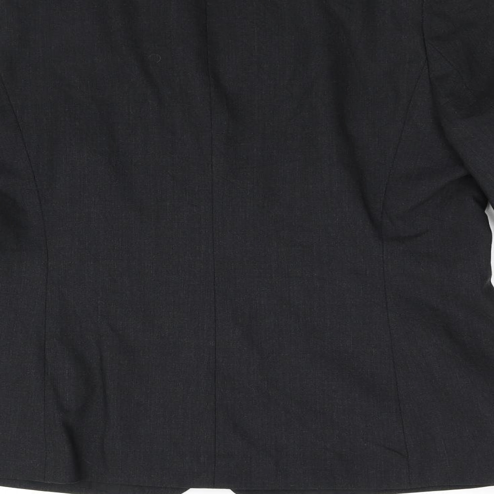 Monaco Womens Grey Jacket Suit Jacket Size 16