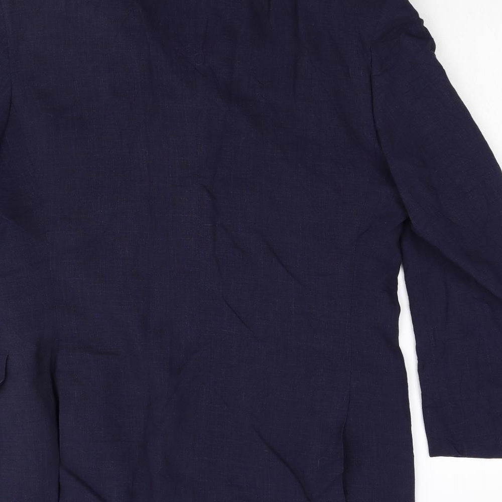 Principe Mens Blue Jacket Suit Jacket Size 40