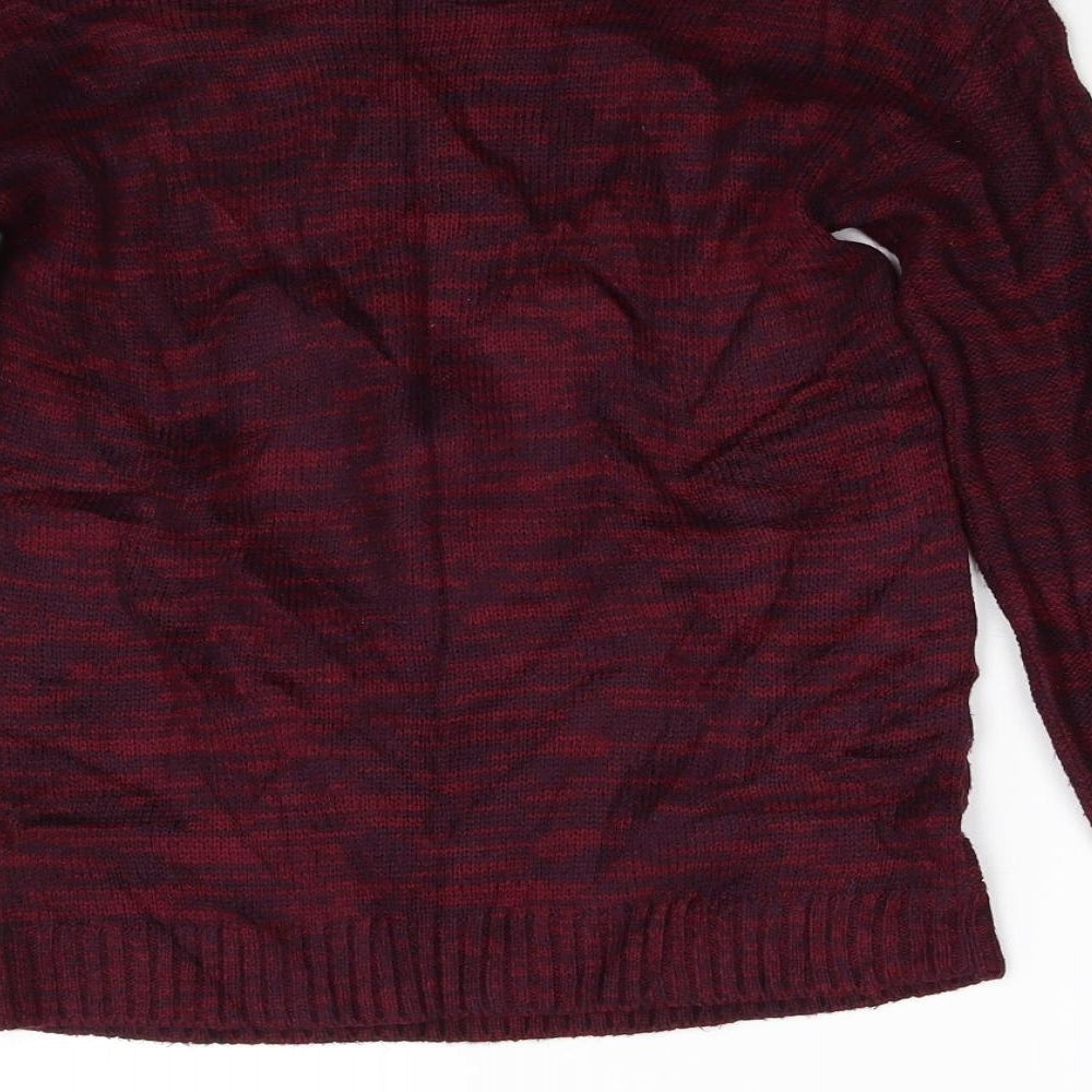 Matalan Womens Red Knit Pullover Jumper Size S