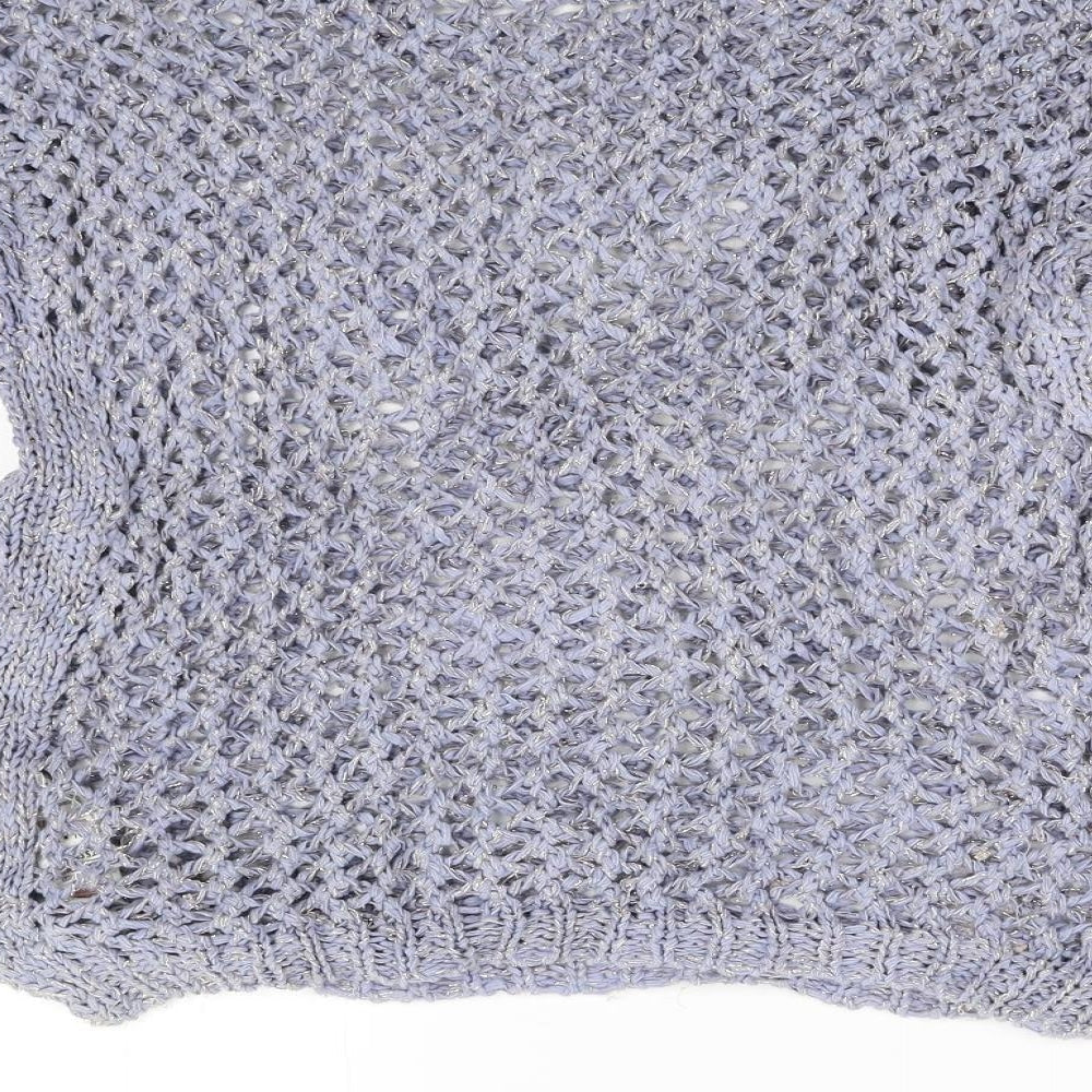 Marks & Spencer Womens Blue Knit Pullover Jumper Size 10
