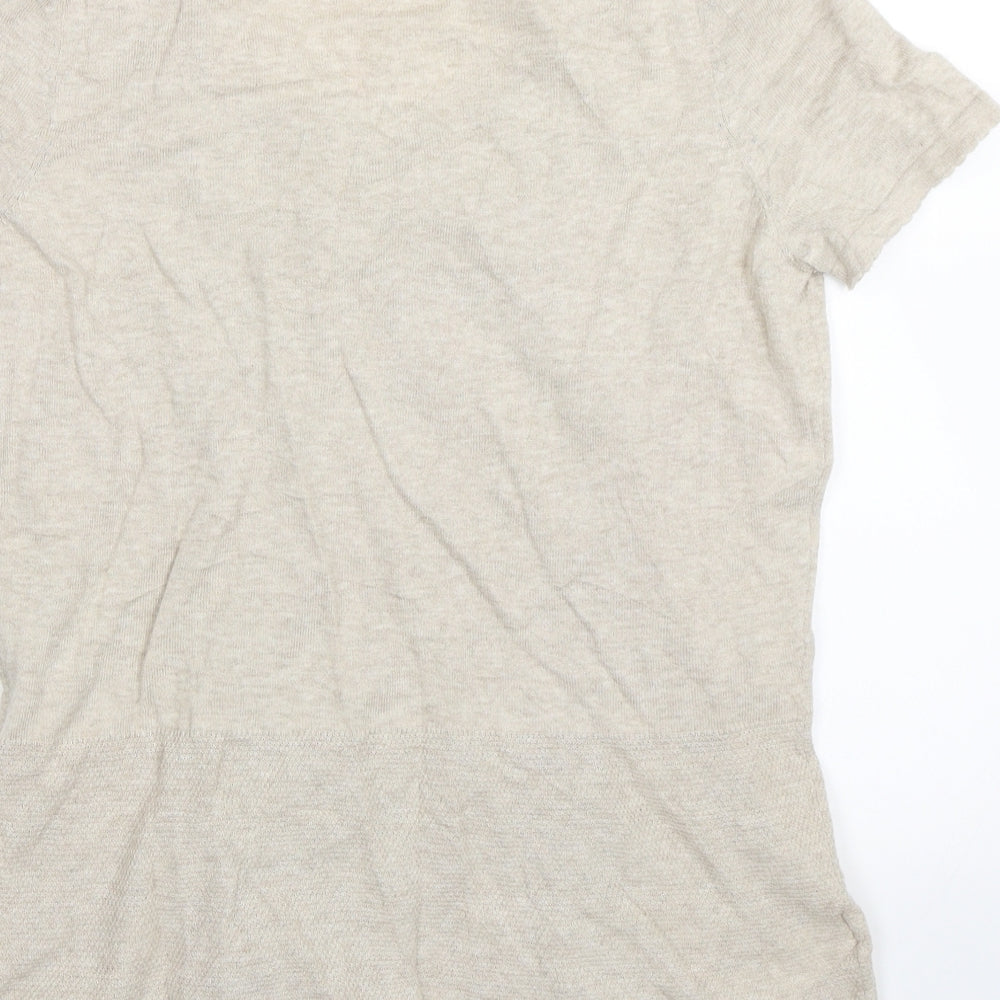 NEXT Womens Beige Basic Blouse Size 10