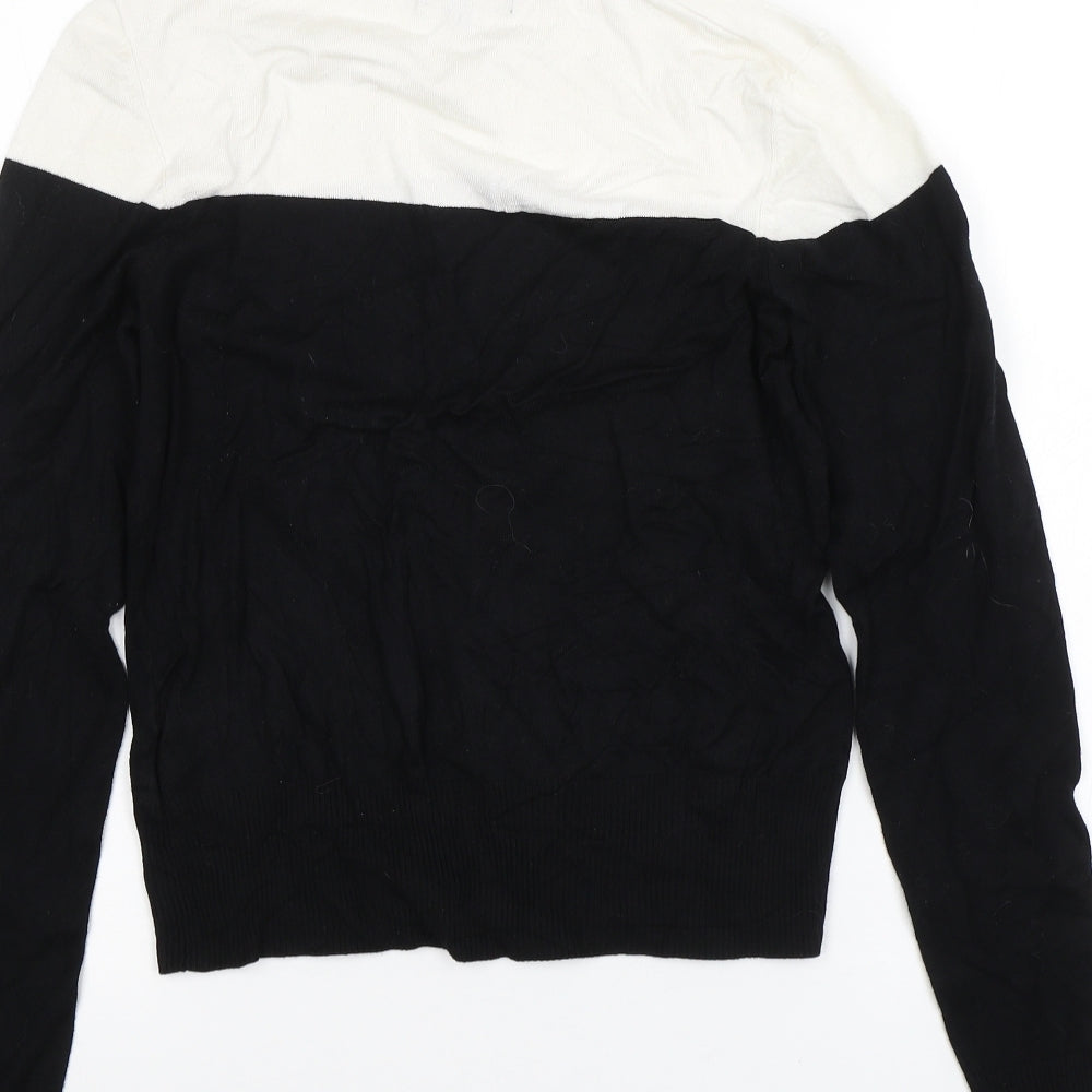 New Look Womens Black Pullover Jumper Size 12