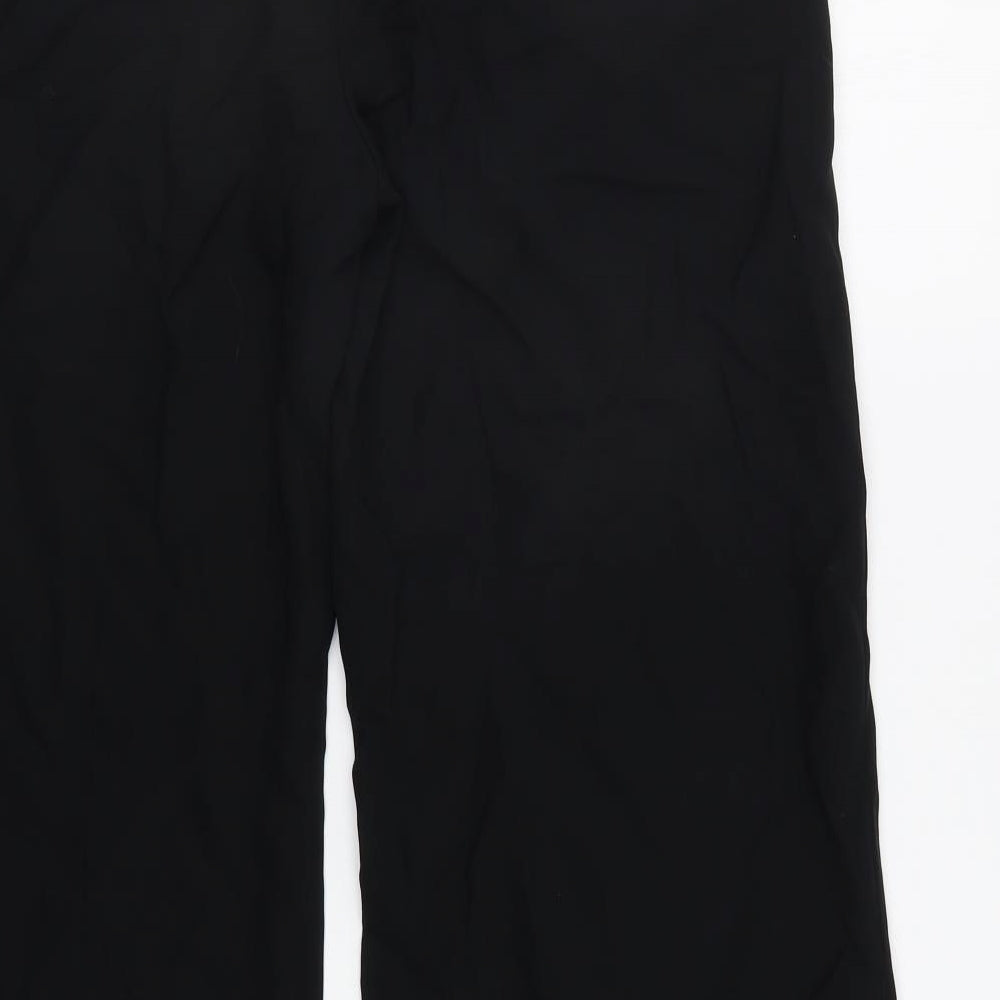 M&S Womens Black Trousers Size 14 L29 in