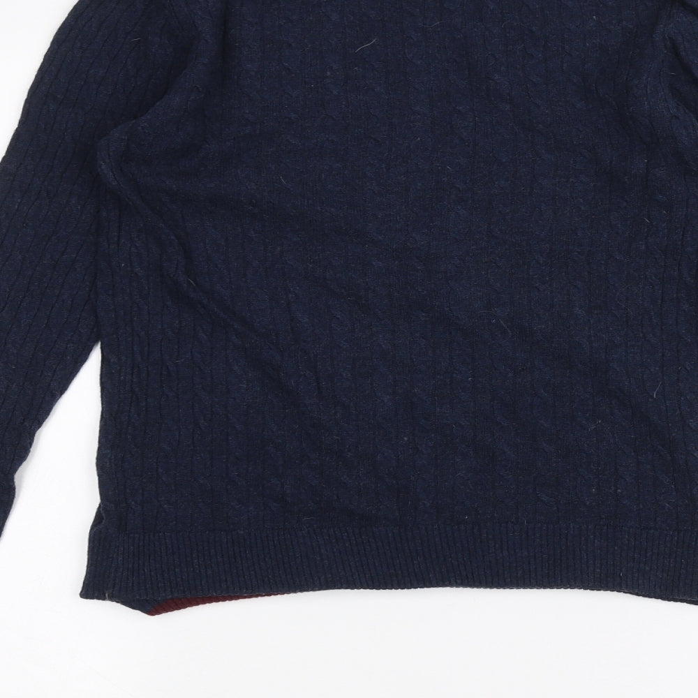 H&M Mens Blue Pullover Jumper Size S