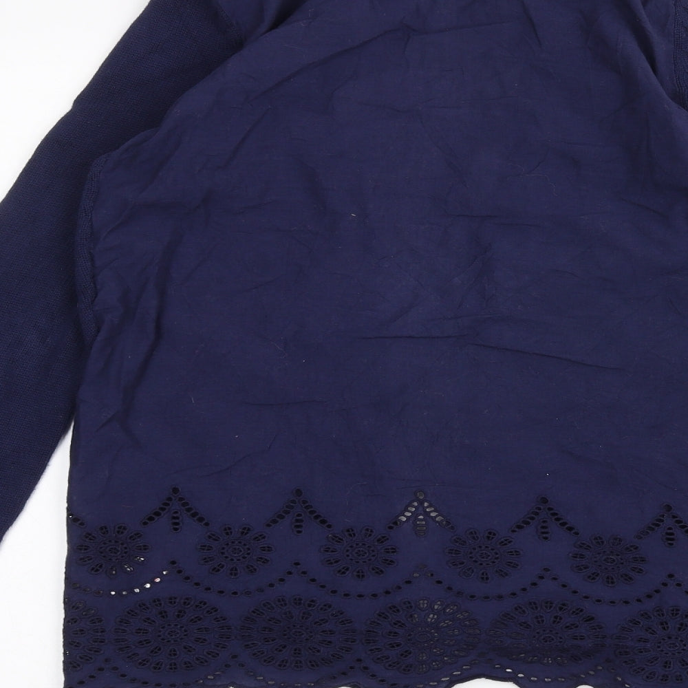 Marks & Spencer Womens Blue Cardigan Jumper Size 8
