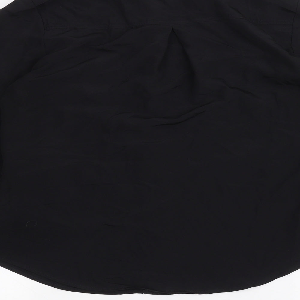 Incorporatewear Womens Black Basic Button-Up Size 10
