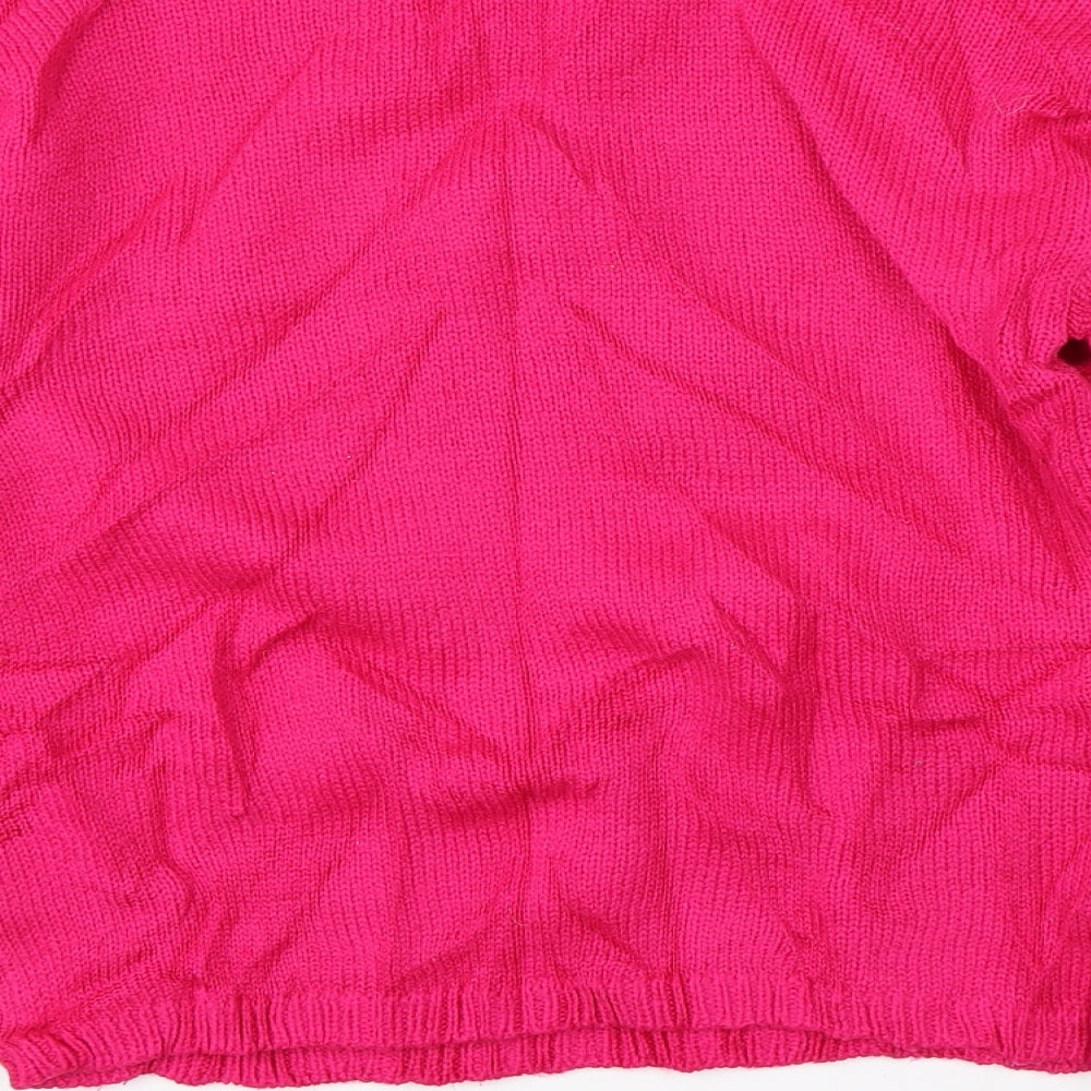 I Love Girls Wear Girls Pink Knit Pullover Jumper Size 12 Years - unicorn
