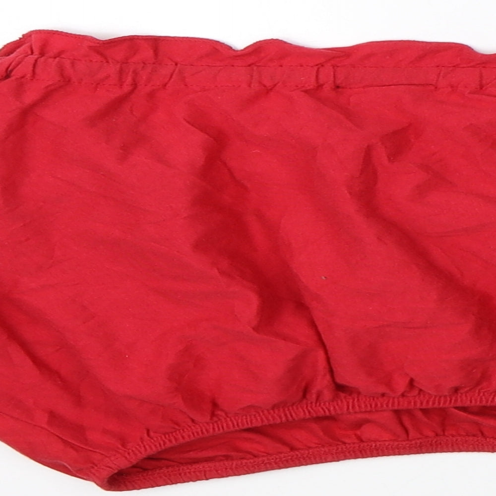 Topshop Womens Red Basic Blouse Size 8 - cropped