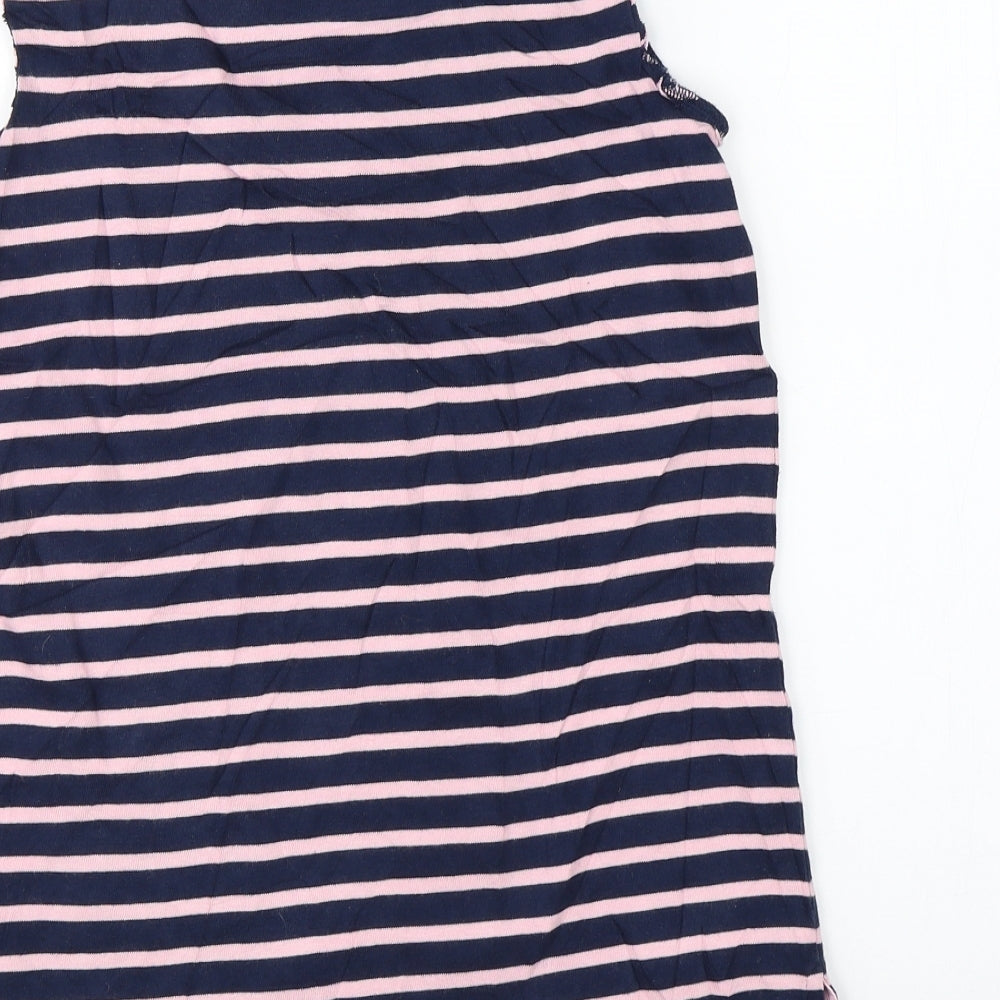 Jack Wills Womens Blue Striped Basic Tank Size 6