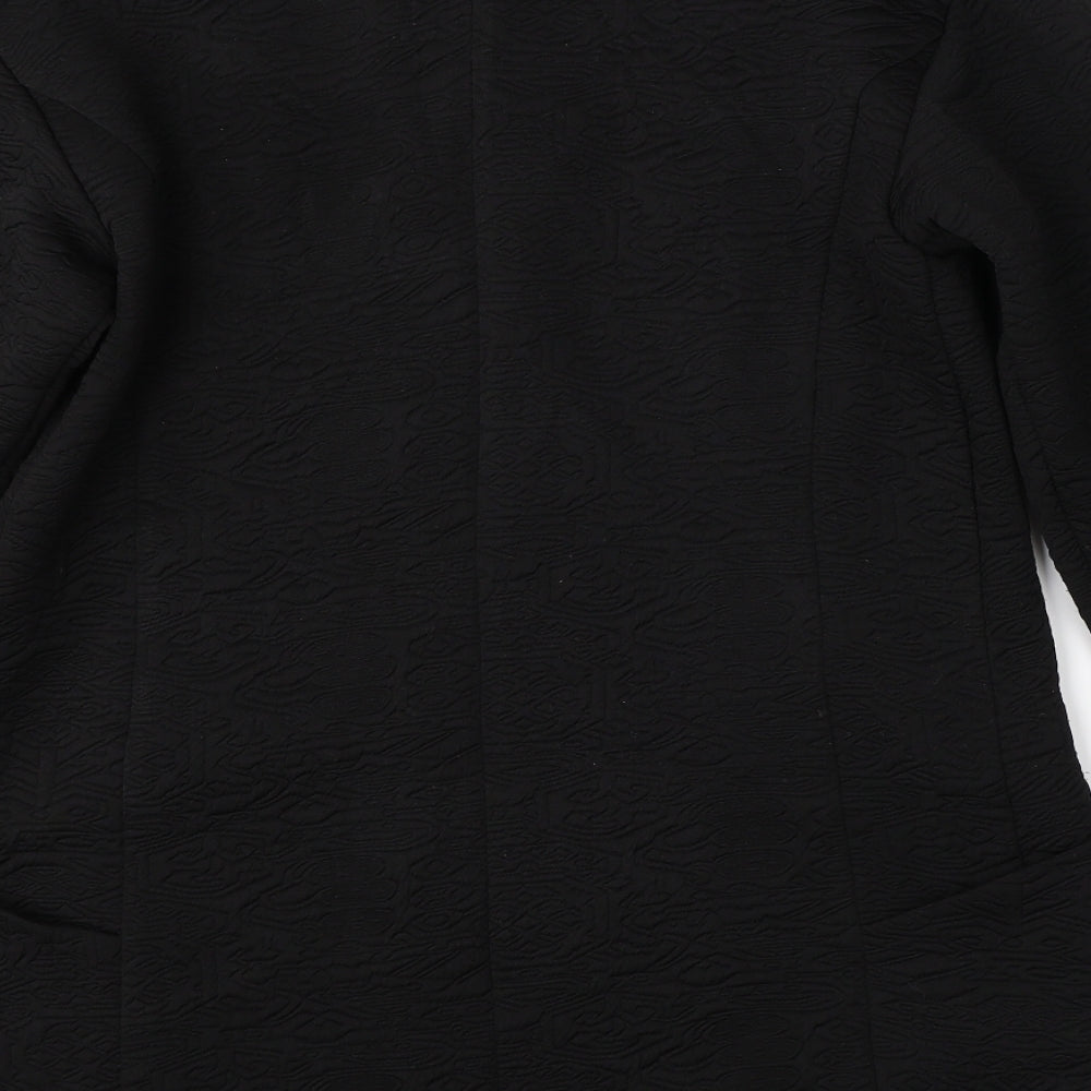 Preworn Womens Black Jacket Coatigan Size 8