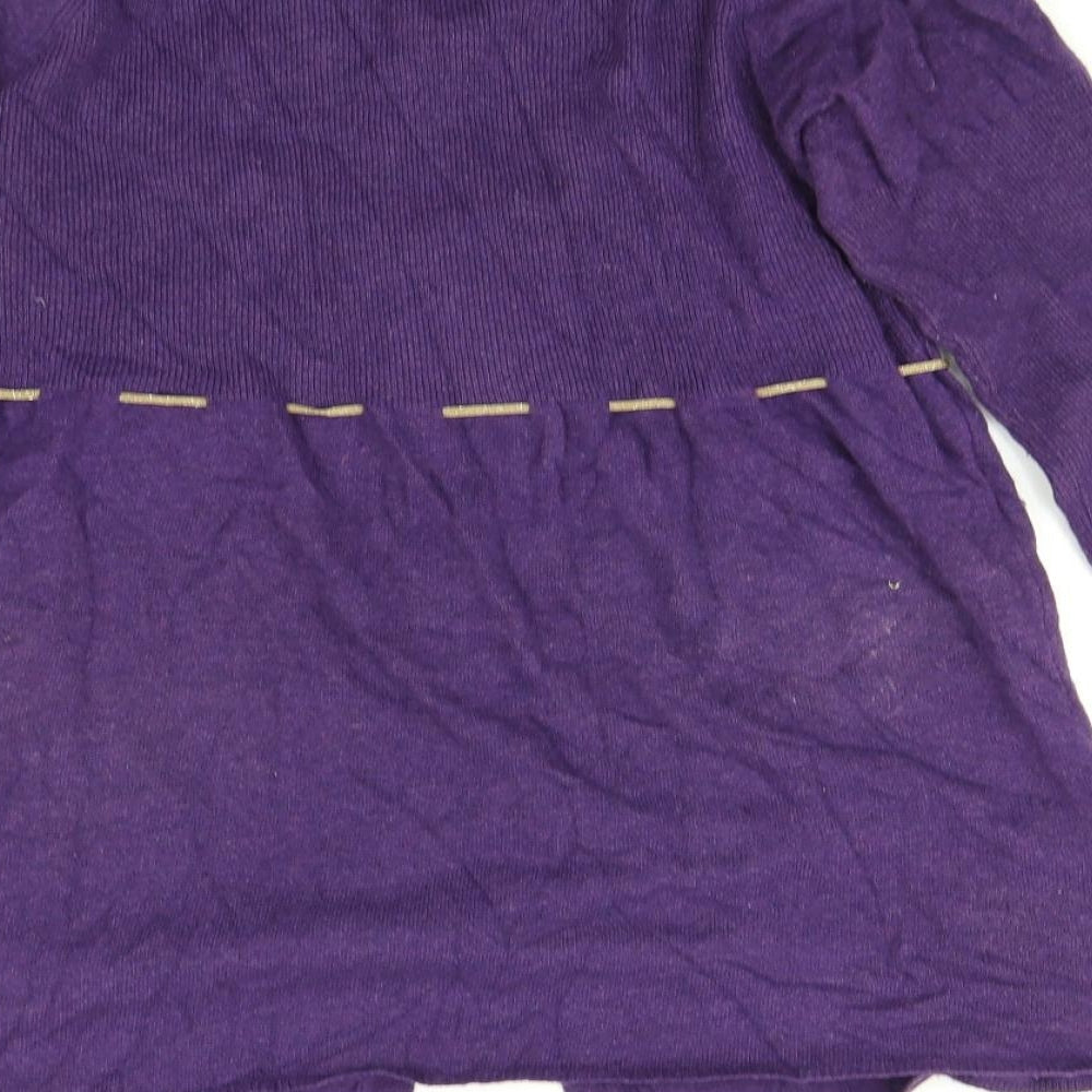 Fish and Cash Womens Purple Pullover Jumper Size L