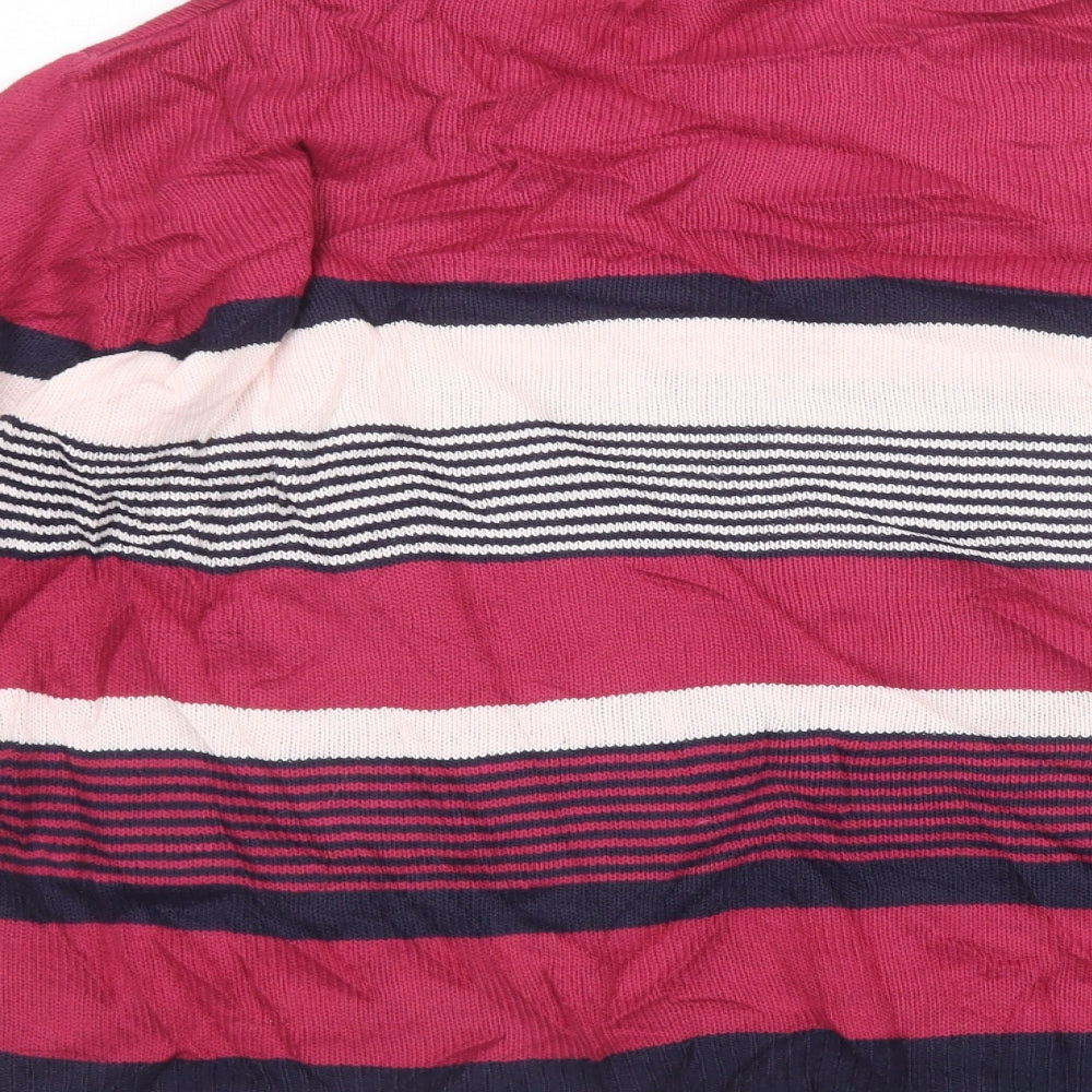 EWM Womens Multicoloured Striped Pullover Jumper Size L