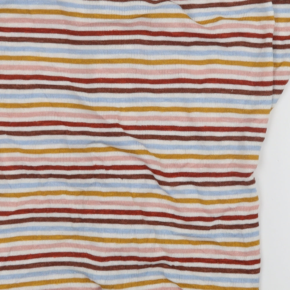 New Look Womens Multicoloured Striped Pullover Jumper Size S