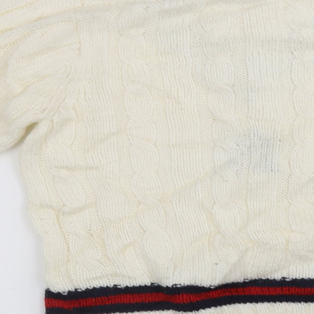 falcon sportwear Boys White Pullover Jumper